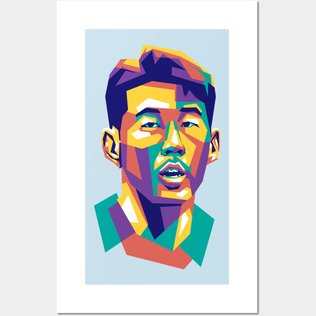 son heung min wpap Wall Art by ACH PAINT